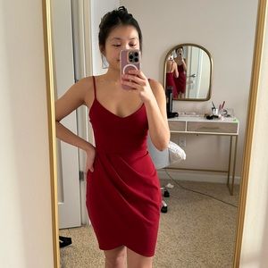 Lulu’s Forever Your Girl Red Mini Dress